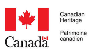 Canadian Heritage Logo Canadian Flag Bilingual Text Canadian Heritage logo with the Canadian flag and bilingual text.